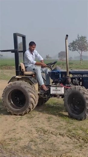Chota sher🐯 tractor 🚜 kesa laga 😇 #chotasher #chotatractor #jondeer #minitractor #stunt #tochanking