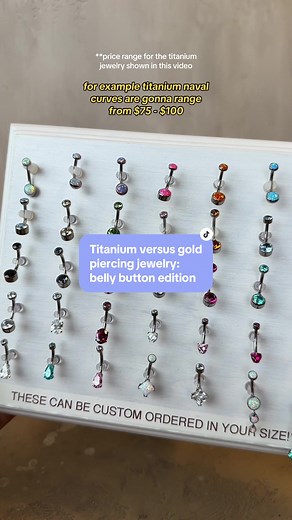 Titanium vs. Gold Navel Piercing Jewelry: Which is Right for You?
