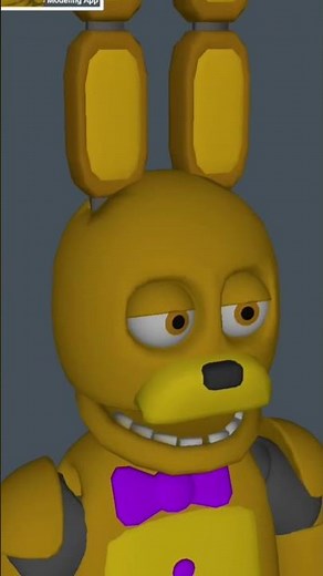 Spring bonnie FNaF 0 #fnaf #3d #fnaf0 #fnaf3d #3dmodeling #springbonnie