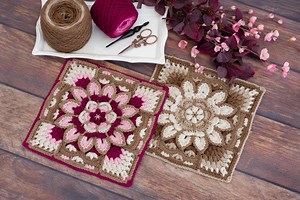 Crochet Square Pattern: 3D Floral Afghan Block (DIGITAL PDF DOWNLOAD) - Etsy