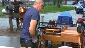 Watch as Dad twists Damascus into an incredible Dagger build | Kyle Royer Knives