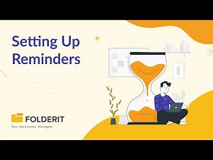 Reminders in Document Management System Folderit