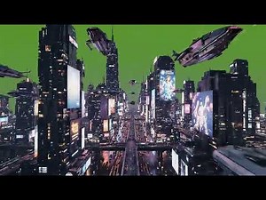 Stunning Futuristic City: Neon Cyberpunk Visuals for Your Videos