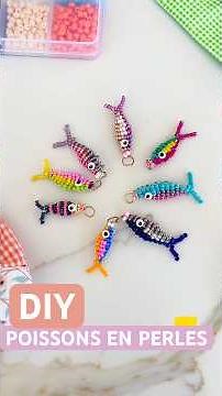 DIY BEADED FISH - THE EASY WAY - beaded fish tutorial