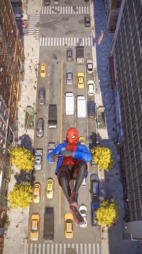 Web Swinging in Marvel's Spiderman 2 Free Roam #gaming #shorts #spiderman