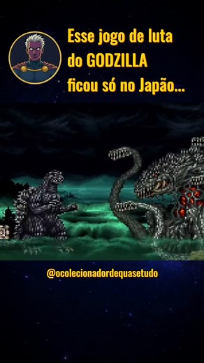 21 reactions · 3 comments | A maioria dos brasileiros alugou o Super Godzilla, que era lento e confuso (aquele da "telinha de radar"). Esse é o Godzilla que a gente MERECIA ter jogado! Godzilla: Kaijuu Daikessen #supernintendo #megadrive #playstation #xbox #games #jogos #nostalgia #90s #retrogaming #gameplay #oldgames #godzilla #kaiju #snes #godzillakaijuudaikessen #japan #jogosdeluta #biollante | O Colecionador de Quase Tudo | Facebook