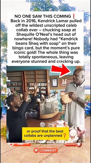 Kendrick Lamar throwing soap at Shaq was the most unexpected 2016 celeb moment