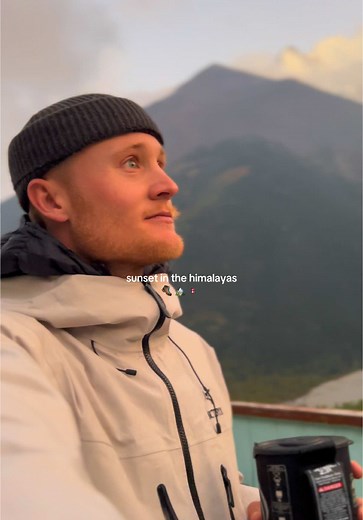 Sunset Views in the Himalayas from 3500m Altitude