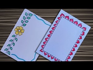 FRONT PAGE DESIGN/ASSIGNMENT DESIGN/PROJECT WORK DESIGN/ FLOWER DESIGN/HOW TO DRAW/ BORDER DESIGNS