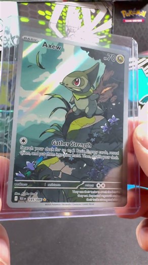 AXEW IR PULL! Didn’t Expect This Hit! 🐉✨ #pokemoncards #shorts #pokemon