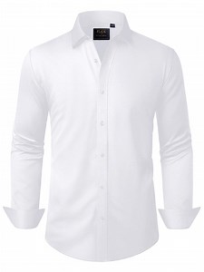 sogami Men's Long Sleeve Button Down Shirts Wrinkle-Free Dress Shirt