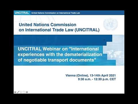 Day 1: Electronic Transferable Records and Dematerialization of Trade Documents
