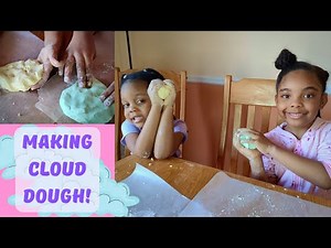 How to Make Cloud Dough | Easy Cloud Dough 3 Ingredients | Homeschool Craft Ideas
