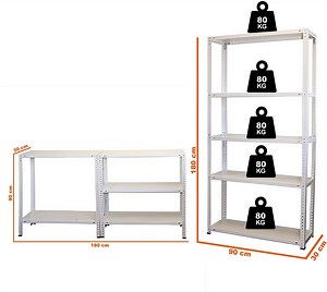 [Hot Item] Stable Slotted Angle Steel Bolted Storage Shelf Racking for Garage Storage