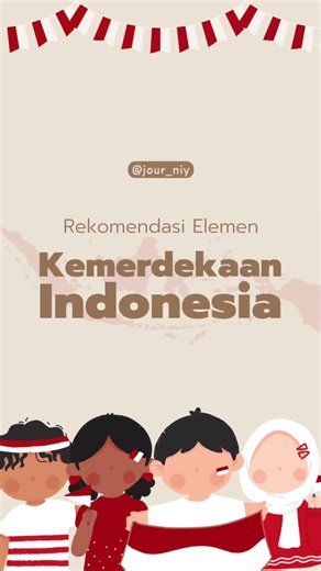 Elemen Canva Kreatif untuk 17-an