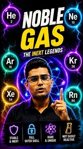 Crush of Periodic Table Elements? 😍 Noble Gases Secret! #motionhowrah #nvsir #sayantansir
