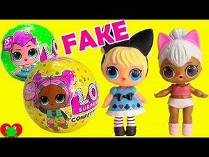 LOL Surprise Dolls Real Vs. FAKE - Videos For Kids