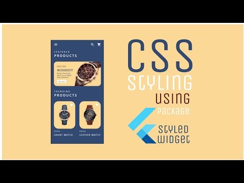 Flutter UI Practicing I CSS styling using flutter package Styled Widget.