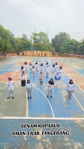 Senam Kopasus di SMAN 3 Kabupaten Tangerang