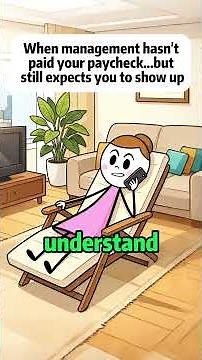 When management hasn’t paid your paycheck but still expects you to show up.#animation #manager#fyp