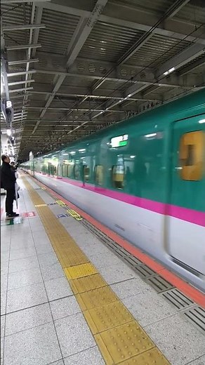 東北新幹線仙台駅 発車時の様子