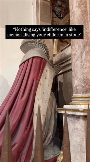 Estelle Paranque on Instagram: "If I hear “they didn’t care about their kids back then” one more time… One of the most persistent myths about the medieval and early modern world is that parents were somehow emotionally detached from their children, that high child mortality made people numb, or that families didn’t grieve babies and toddlers the way we do today. This idea isn’t just wrong; it comes from outdated assumptions, not from actual historical evidence. And the video you’re watching of t
