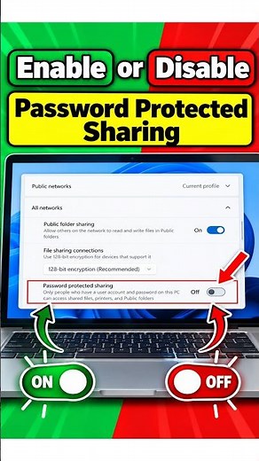 Enable or Disable Password Protected Sharing in Windows 11#PasswordProtectedSharing #FileSharing