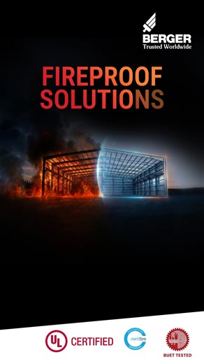 Berger Fireproof Solutions: Complete Protection You Can Trust Berger Paints, in collaboration with CMP and Promat, offers a comprehensive solution for fire safety through Fire Intumescent Coatings, Cementitious Coatings, and Fire Stopping Materials. Developed for critical infrastructures such as industrial plants, commercial complexes, and residential buildings, our passive fire protection systems help delay flame spread, minimize heat transmission, and provide valuable evacuation time during em