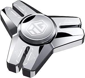 INNÔPLUS Fidget Spinner, Sturdy Stainess Steel Construction Metal Fidget Spinner, Hand Fidget Spinners, Delivers Smooth and Long Spin Times, for Stress Relief, Focus Enhancement, Anxiety Reduction