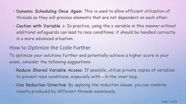 Optimizing OpenMP for Nested Loops in C Programs
