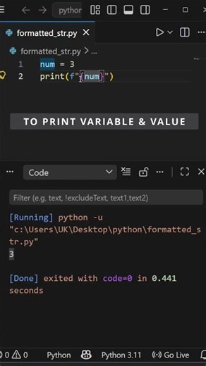 Python f-string Explained | Python String Formatting Tutorial #python
