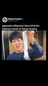 A Japanese influencer @jojosim has gone viral for testing how clean Tokyo’s streets really are. Despite walking through crowded areas, his white socks stayed almost spotless. The video has amazed people worldwide, highlighting Japan’s strong culture of cleanliness and civic responsibility. Media: @jojosim #JapanCleanliness #TokyoStreets #ViralVideo #CivicResponsibility #CleanCulture #AmazingJapan #Tribunetrends | Tribune Trends