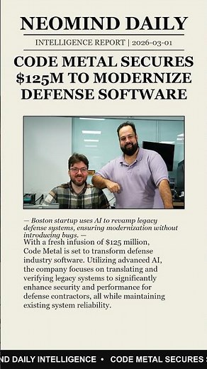 "Code Metal's $125M AI Revolution: Redefining Defense Software!"