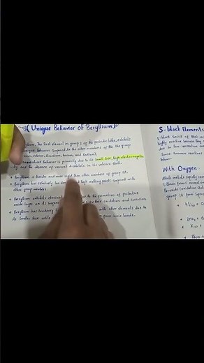 Why Beryllium Has a HIGH Melting Point? (1 Min MDCAT/ECAT/Board Hack) [Part 23]