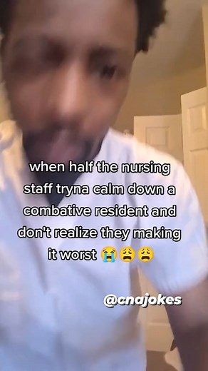 Combative residents always like me 😭😭 I'm crazy too shidd 💀 #cnahumour #cnalife #nursinghumor #nursejobs #healthcarehumor #healthcare #nursinghome #combative #dementia #cnajokes | Nursing Life 101
