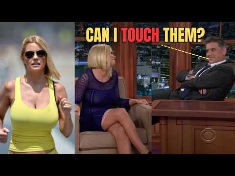 Busty Carrie Keagan in a Sexy Dress Flirts with Craig Ferguson | Interview Compilation