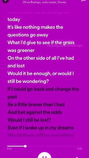 Olivia Rodrigo and Julia Lester Sing 'Wonder' - Full Lyrics