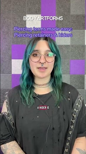 Piercing Terms Made Easy: Piercing Retainers and Hiders