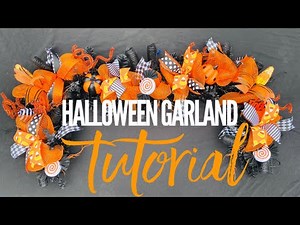 Halloween Garland Tutorial | Halloween Tinsel Garland!