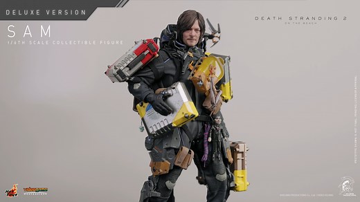 Embark on your journey with Sam — available in three versions: Standard, Deluxe, and Artisan Edition. All versions include a highly detailed head sculpt with separate rolling eyeballs, giving life to his quiet resilience. The Standard and Deluxe versions feature meticulously sculpted hair, while the Artisan Edition elevates realism with wool hair implantation. Whether he’s navigating chiral storms or delivering life-saving cargos, Sam comes fully loaded with his detachable battle skeleton, backp