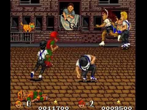 DJ Boy arcade 2 player Netplay 60fps