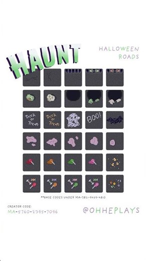 My kidcore Halloween Animal Crossing Road Codes 🎃 #animalcrossingnewhorizons #acnh