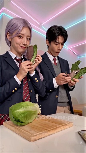The Ice Cream Was Hiding in Plain Sight 🍫🫢 #kpop #parody #meme