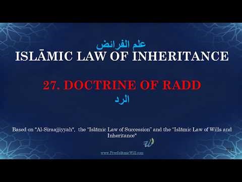 27. THE DOCTRINE OF AL- RADD