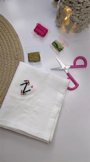 Beautiful elegant embroidery design #shortvideo #crochet #handbroidery#diy