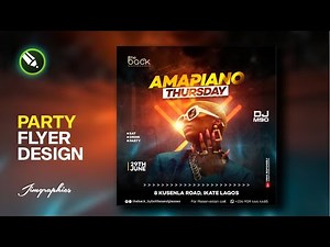 How to Design a Party Flyer with pictures | CorelDraw Tutorial 2023