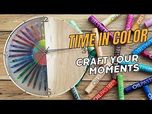 DIY Colorful Crayon & Resin Wall Clock | Handcrafted Artistic Timepiece