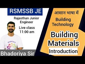 BUILDING MATERIALS INTRODUCTION