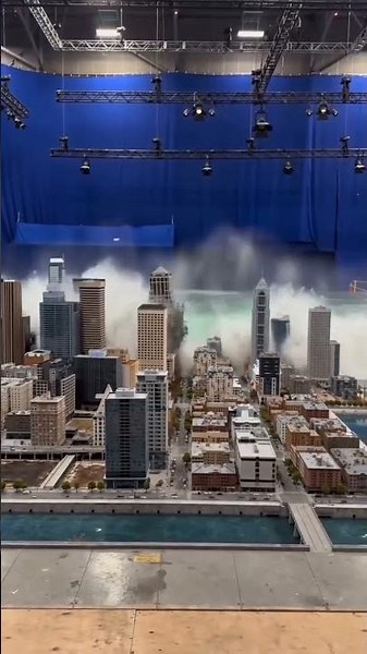🌊🏙️ Miniature City vs. Giant Ocean Wave | Cinematic Visual Effects 🎬🌊