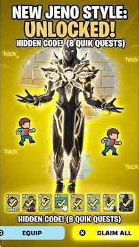 “You can unlock the SECRET Void Master Geno style with this hidden Fortnite code!”